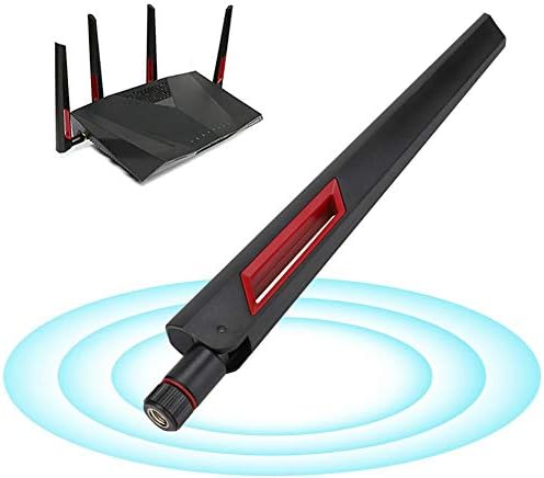 Kafuty High Gain Router Antenna 3PCS 2.4G/5.8G Dual Band SMA 8DBi High Gain Router Antenna for ASUS AC68U / AC88U / AC66U Suitable for wireless LAN and WiFi Router Adapter