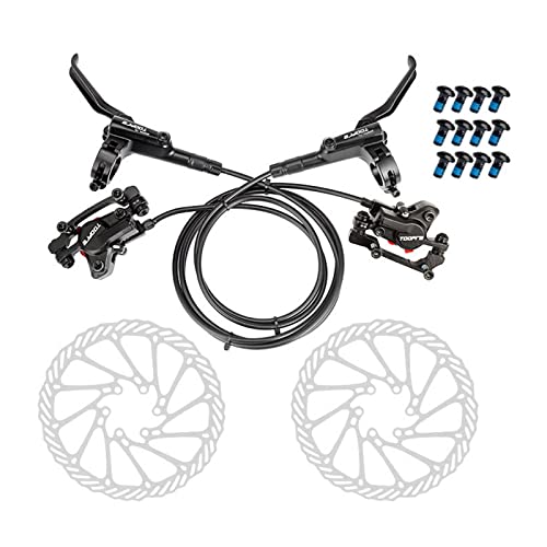 Image of Bike Hydraulic Disc Brake Calipers Oil Pressure Brakes Set Repair Part Rear, Black