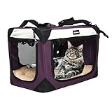 Sivlefoss Collapsible Dog Travel Crate,Portable Soft-Sided...