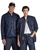 Leicht abgerundeter Saum G-STAR RAW Herren Bomber Collar Overshirt