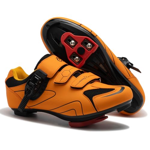 Cycling Shoes for Men Women Compatible with Peloton Bike, Indoor Spin Shoes with Pre-Installed Delta Cleats, Comfortable & Safe Unisex Outdoor Road Cycling Shoes