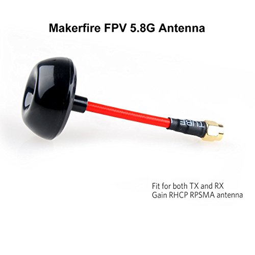 Makerfire 2pcs 5.8GHz FPV Antenna Circular Polarized TX RX RHCP RPSMA for FPV Racing Drone Like QAV250