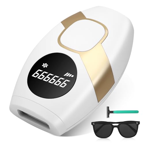 Dispositivo de depilación IPL 5 niveles de energía, 999.999 flashes, modos manual y automático 2, sin dolor, Dispositivos de depilación láser DOYFAY para cara, axilas, piernas y cuerpo