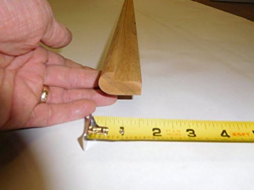 Teak Wood Edge molding, 60 inches Long x 1 and 3/8" Heartwood, Finely Sanded