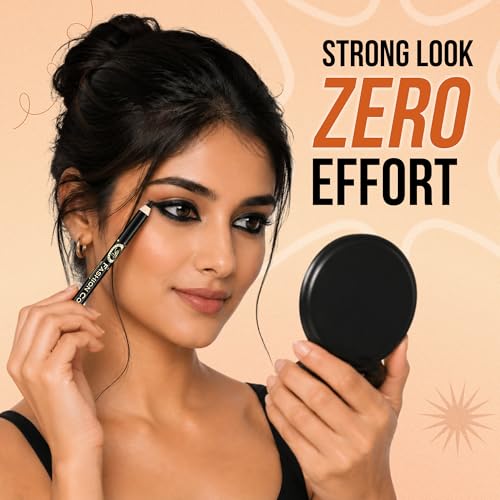 Image of Fashion Colour Waterproof & Smudge Proof Kajal for Women | Super Gliding | 24Hr Long Stay | One Stroke Smooth Application | Creamy Texture | High Intensity Jet Black Kohl | Lightweight Eye Kajal | 1.2g