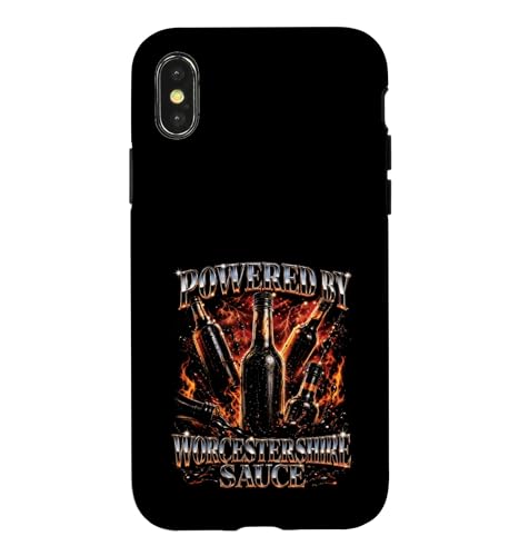 Worcestershire Sauce Powered By Hot Sauce Lover Case for iPhone X/XS