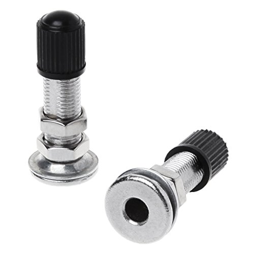 Image of BIBABLYKE 2 pcs 31mm Bicycle Schrader for Valve Ultralight Zinc Alloy MTB Mountain Road Bi as Shown Zinc Alloy