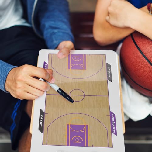 Tableau blanc de basketball effaçable à sec planche double face de stratégie - 4
