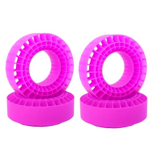 UMTSGYNU 4pcs Rubber Foam Inserts Compatible with 118-122mm 1.9 Inch Wheel Tires Compatible with 1/10 RC Crawler Rigs TF2 GEN8(Soft Purple)