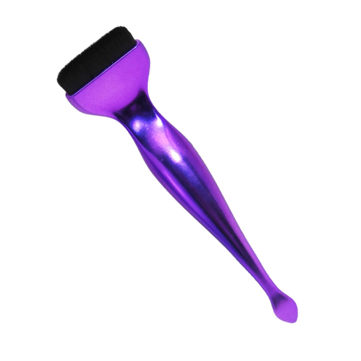 Beatifufu Portable Makeup Brush for Liquid Foundation Ultra Thin Flat Head Design for Women Effortless Blending No Product Wastage for Makeup Application