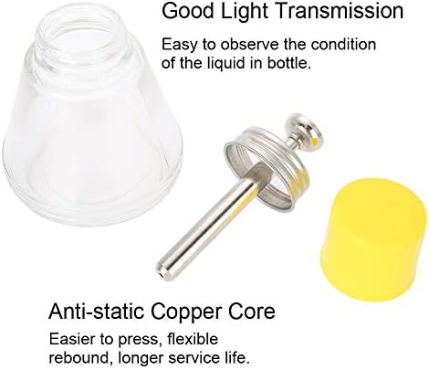 150ml Nail Art Pump Dispenser Empty, Bottle Liquid Container Glass Alcohol Pressing Bottle