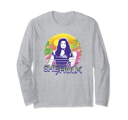 T-shirt She-Hulk Jennifer Walters à manches longues Marvel pour les fans de comics