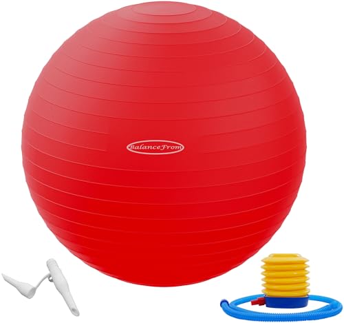 Fitvids Ballon d'exercice Anti-éclatement et antidérapant pour Yoga, Fitness, Accouchement avec...