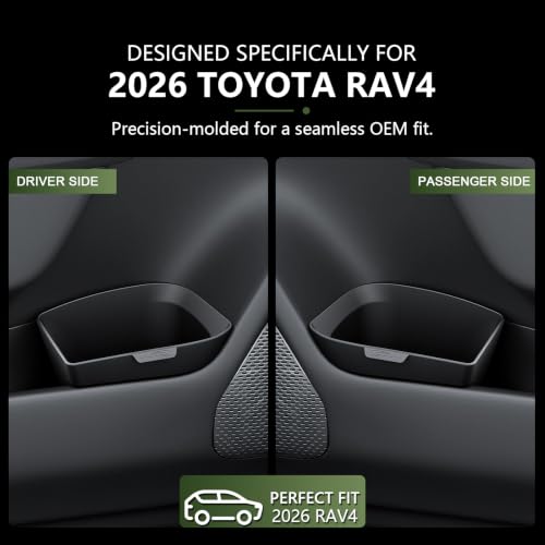 Image of for RAV4 Trash Can for 2026 Toyota RAV4 Small Car Trash Bin for 6th Gen RAV 4 Driver Side Front Door Pocket Trash Garbage Bin for 2026 Toyota RAV4 Accessories