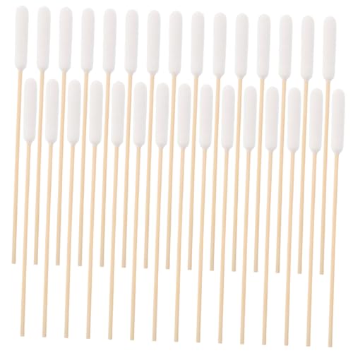 MUELODSIC 100個入りペット用コッ綿棒 大きな綿頭と木製ハンドル付き 犬猫用