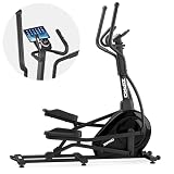 Zipro Orbitrek Session, trenażer eliptyczny do 120 kg, domowy trenażer treningowy z 32 poziomami oporu, maszyna do ćwiczeń cardio, czujnik tętna, Bluetooth, koło zamachowe 6 kg