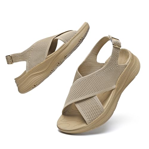 Image of Womens Orthopedic Sandals Ladies Recovery Sport Sandals with Arch Support