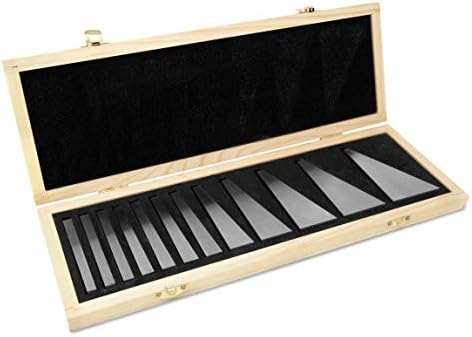 WEN 10412 12-Piece Steel Angle Gauge Block Set with Case