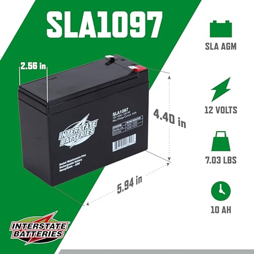 Image of Interstate Batteries SLA Battery 12V 10Ah AGM VRLA (F2 Terminal) SLA1097