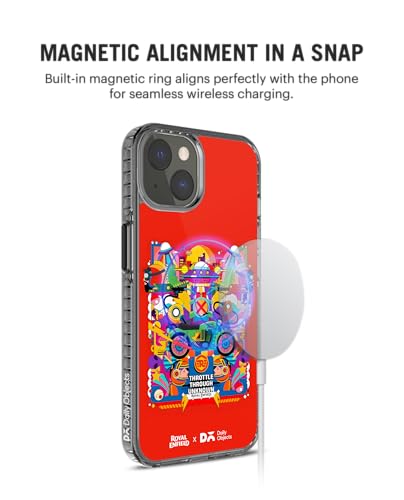 Image of DailyObjects Synchrony-3000 Stride 2.0 Magnetic Case Cover Compatible with iPhone 15 | Wireless Charging Slim Back Cover | 2 Layer Edge Protection & Shockproof