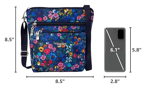 Image of Baggallini Pocket Crossbody Bags for Women 8x8 Small Lightweight Durable Water-resistant Travel Purse W /Rfid