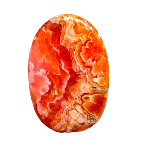Rhodochrosite véritable 53mm cabochon pour imaginer et créer votre propre collier en pierre rose