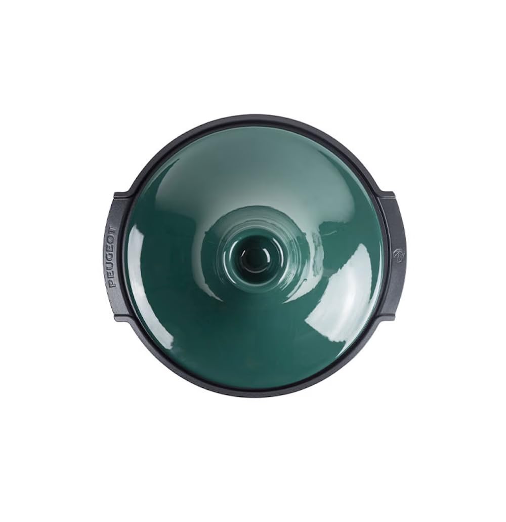 PEUGEOT - Plat Tajine Atlas 30 cm - Tous Feux - Pour 6 à 8 Personnes - En Aluminium Recyclé & Céramique - Anti-Adhésif Sans PFAS - Garanti 10 Ans - Fabrication Française - Coloris Vert Forêt