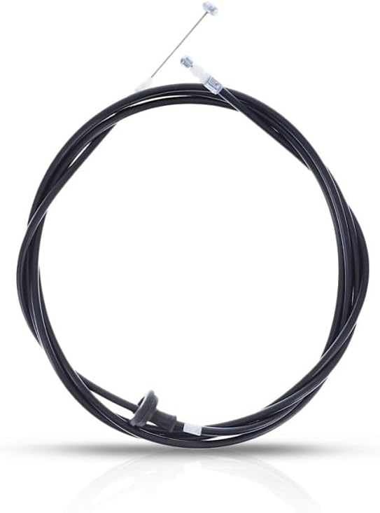 KarParts360 For Honda Civic 1992 1993 1994 1995 Hood Release Cable | Black | Plastic/Metal | Sedan/Coupe/Hatchback | 91.1 Inches | Replacement For 74130-SR3-A00