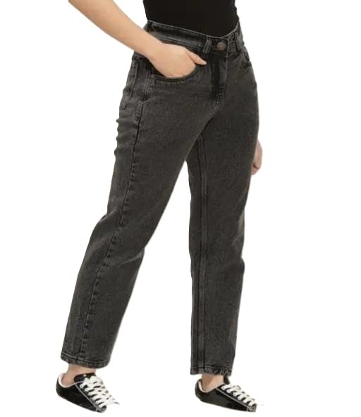 Rajeev Enterprises Relaxed Fit Wide Leg Jeans Women Girls High Waist Casual Pants for Stylish Outings-picture-22