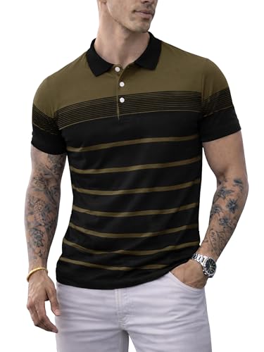 Image of Noble Monk Men's Regular Fit Polo Neck T-Shirt | Half Sleeve