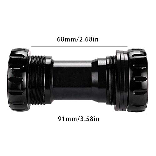 Fietsbodembeugel C-68 Dragende Keramische Schroefdraad Braket Voor Fiets (zwart) - Afbeelding 3