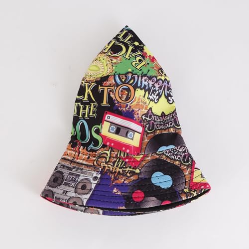 Sombrero Bucket Retro 80 90s para Mujer y Hombre miniatura 7
