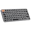 ProtoArc Beleuchtet Kompakte Kabellose Tastatur für Mac, K90-A Bluetooth QWERTZ Funk Tastatur, Mehrgeräte-Gerät, Aufladbar, Leise Wireless Keyboard Kompatibel mit MacBook Pro/Air, iPad, iPhone