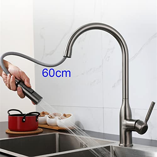 Robinet de cuisine 2 types de modes de sortie d'eau avec douchette extractible