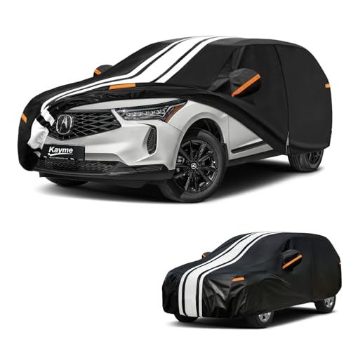 Image of Kayme Heavy Duty Car Cover for Acura RDX (2006-2026) Waterproof | Gift with Tape /Towel /Bag, Outdoor Full Exterior Cover Rain Snow Sun UV Protection, Soft Cotton Inner Protect Vehicle Paint