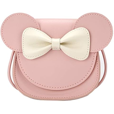 QiMing Little Mouse Ear Bow Crossbody Purse Cover