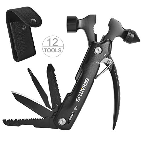 Gift for Dad from 12 in1 Hammer Multitool, Personalized Men Gift for Christmas
