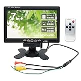 Broadwatch 7インチ LCDモニター AHD NTSC 防犯 監視 スピーカー内蔵 カメラ2台まで接続可能 リモコン・スタンド付き （SDカード対応/7インチ/カメラ接続2台）