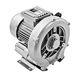 Beenhuco 0.74 HP 550W Regenerative Blower, 220V 65CFM 50HZ Single Phase, High-Pressure Vortex Ring Blower Industrial Vacuum Pump for Fish Pond, Industrial blowers, Textile industry, Dust removal