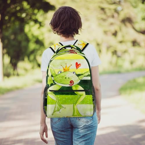 Sac à dos d'école prince grenouille multicolore 29x20x40cm - 6