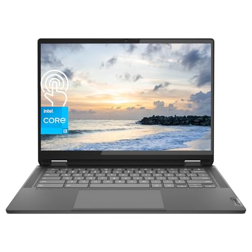 Image of Lenovo IdeaPad Flex 5i Chromebook Plus 2-in-1 Laptop, 14 inch WUXGA Touchscreen, Intel 6-Core i3-1315U, 8GB RAM, 128GB eMMC + 128GB SD Card, Intel UHD Graphics, Wi-Fi 6, Backlit, Chrome OS (Renewed)