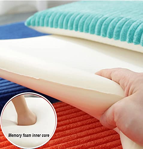 Cojín rectangular para silla de oficina y estudio con funda extraíble 4