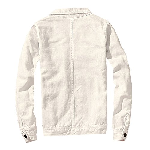 LifeHe Classic Denim Jacket Men Slim Fit Fashion Jeans Coat2