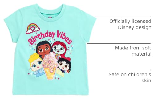 Image of Disney Girls Birthday T-Shirt Infant to Big Kid Sizes (18 Months - 14-16)