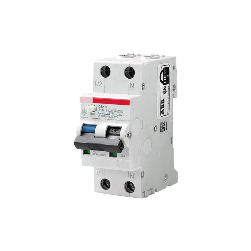 Disyuntor de Fugas DS201 C6 AC30 de 2 Polos para Cuadros Eléctricos