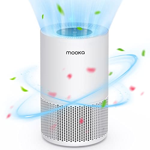 Air Purifiers For Home Large Room Up To 600Ft², Mooka H13 True Hepa Air Filter Cleaner For Bedroom Air Purifiers For Pets Remove Dust Smoke #TOP12