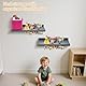 Gieanoo for Toniebox Regal,Tonie Regal Mädchen für 70-75 Zeichen Kiefer Holz Wand schwebend Kreative Regals Tonie Figuren Kompatibel Ladestation für Kinderzimmer,Babyzimmer