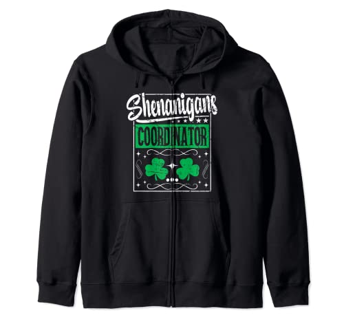 Shenanigans Coordinador Verde Feliz Día de San Patricio Divertido Sudadera con Capucha