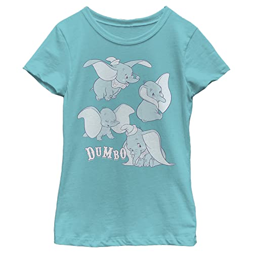 T-shirt Disney Dumbo fille tahi blue grand format XL en coton
