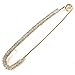 Safety Pin Movement - Rhodium Plated Large Safety Pin Jewelry - Unique Punk Chic Brooch Style Pin - Catch Scarf or Lapel - Candy Cane Shape Golden with Crystals
